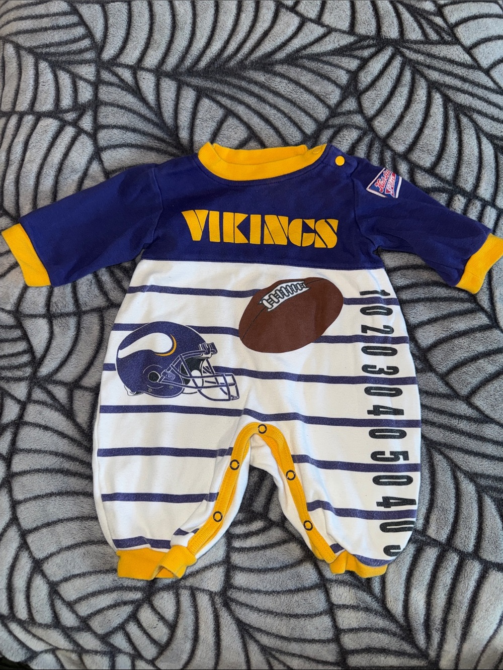 MN NFL Vikings Baby Romper Size 3-6 Months